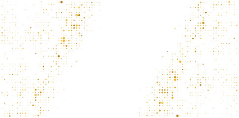 Elegant halftone background with shimmering gold dots arranged in diagonal gradient layout, perfect for luxury designs and festive themes.