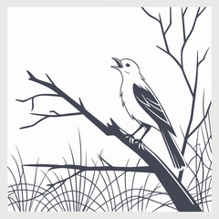 Illustration of a test tube and flask on a grid, representing science and experimentation