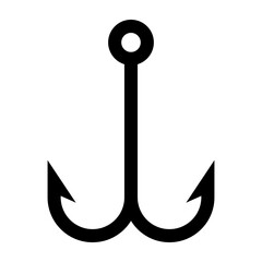 Fishing hook icon isolated on white background