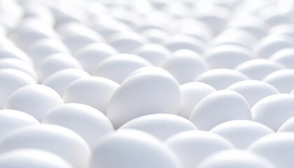 Obraz premium Closeup Of Many White Eggs