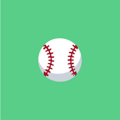 Baseball icon logo flat vector design