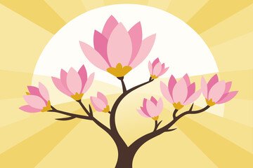 Obraz premium pink blossom tree