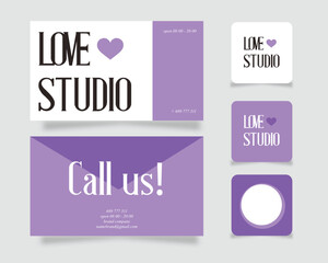 Fototapeta premium unique business card