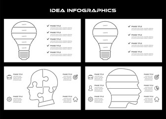 Funnel Infographics with Levels for Data Visualization and Process Representation