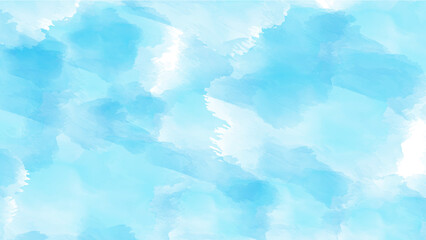 Abstract Watercolor Wash Texture with Soft Blue Hues and White Accents