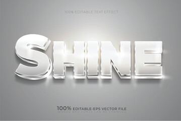white shine text, shiny text
