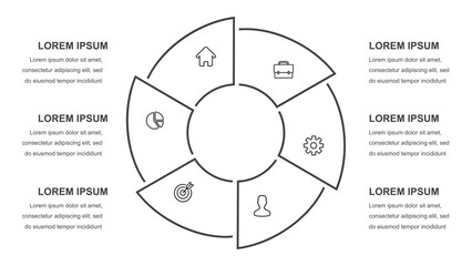 Unique Infographics Circular Diagrams and Triangle Charts