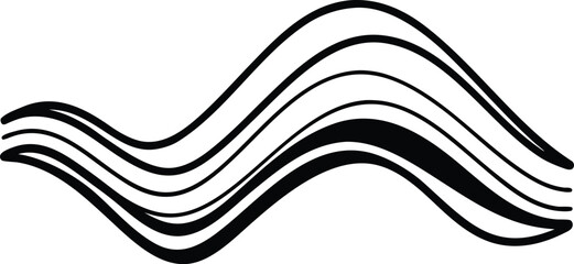 Flowing Wave Lines