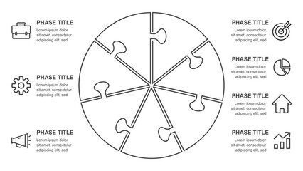 Circular Business Process Infographic Template