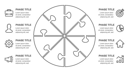 Circular Business Process Infographic Template