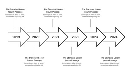 Timeline Infographics Process Milestones and Progression