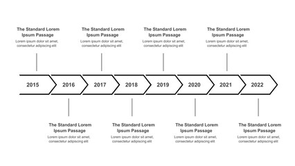 Timeline Infographics Process Milestones and Progression