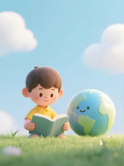 독서하는 어린이