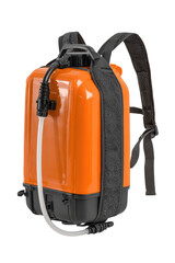 Naklejka premium Orange backpack sprayer