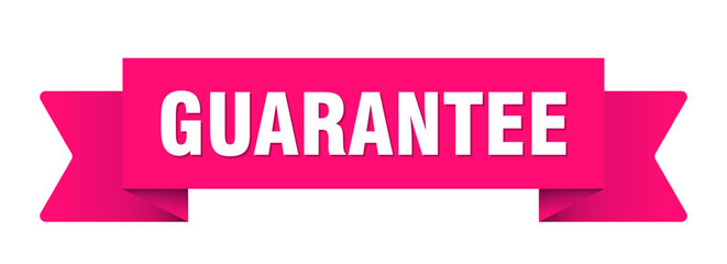 guarantee ribbon isolated on transparent background. guarantee ribbon