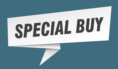 special buy banner. special buy speech bubble, label, sticker, sign template