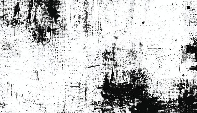 Abstract grunge black and white distressed texture background. Grunge overlay background. Monochrome Texture.
