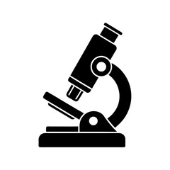 microscope on white background