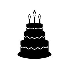 birthday cake vector illustration