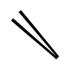 chopsticks isolated on white background