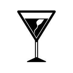 glass of champagne vector illustration