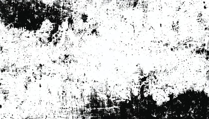 Abstract grunge black and white distressed texture background. Grunge overlay background. Monochrome Texture.