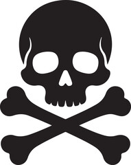 Skull and bones illustration