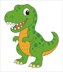 Vector illustration of Dinosaurs cartoon
