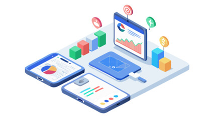 Obraz premium Data app