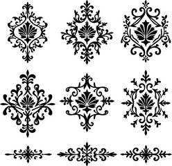 Elegant Decorative Divider Collection Vector Bundle
