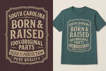South Carolina Born Raised Aged Perfection Pure Quality Graphic original