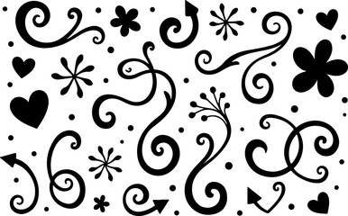 Elegant Decorative Divider Collection Vector Bundle