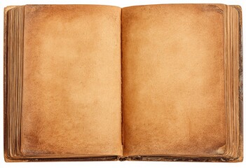 Open antique book, aged pages (1)