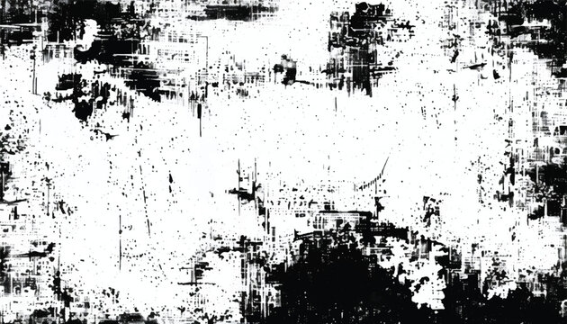 Abstract grunge black and white distressed texture background. Grunge overlay background. Monochrome Texture.