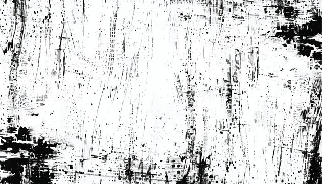 Abstract grunge black and white distressed texture background. Grunge overlay background. Monochrome Texture.