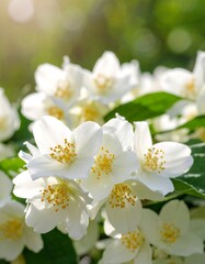 Close-up of white jasmine flowers (2)