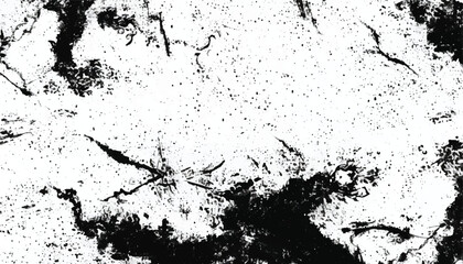 Naklejka premium Abstract grunge black and white distressed texture background. Grunge overlay background. Monochrome Texture.