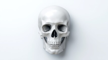 Fototapeta premium Detailed white skull model