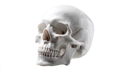 Detailed human skull study model