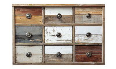 Rustic wooden drawer cabinet modern living room home decor vintage style eye-level interior furniture inspiration