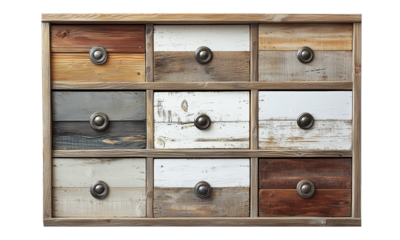 Rustic wooden drawer cabinet modern living room home decor vintage style eye-level interior furniture inspiration