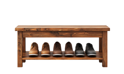 Stylish wooden shoe bench for entryway home decor rustic environment contemporary viewpoint functional design