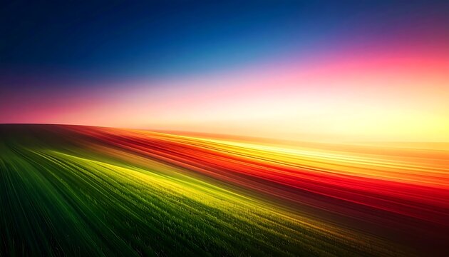 Colorful vibrant landscape sunrise