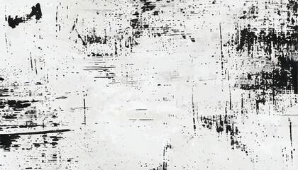 Abstract black and white grunge texture with scratched surface. Grunge distressed texture. Monochrome grunge texture.