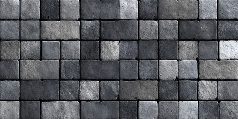 High-resolution image of a seamless gray rectangular paving stone texture pattern ideal for design projects
