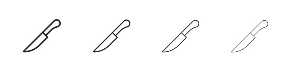Obraz premium knife icon outline vector pack. Best for web, mobile, ui