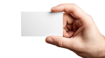 Obraz premium Hand holding blank business card