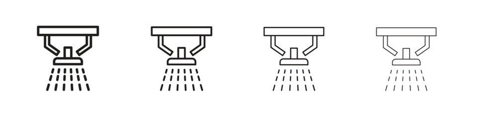 Irrigation icon outline vector pack. Best for web, mobile, ui