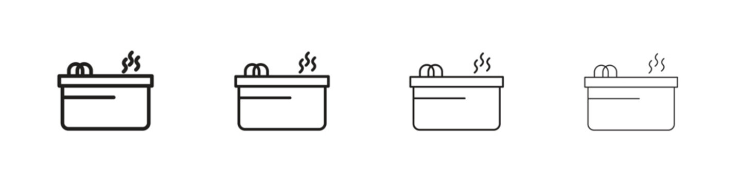 Jacuzzi icon outline vector pack. Best for web, mobile, ui