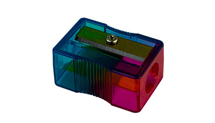 3d pencil sharpner school stationary item isolated on transparent background back to school editing png 